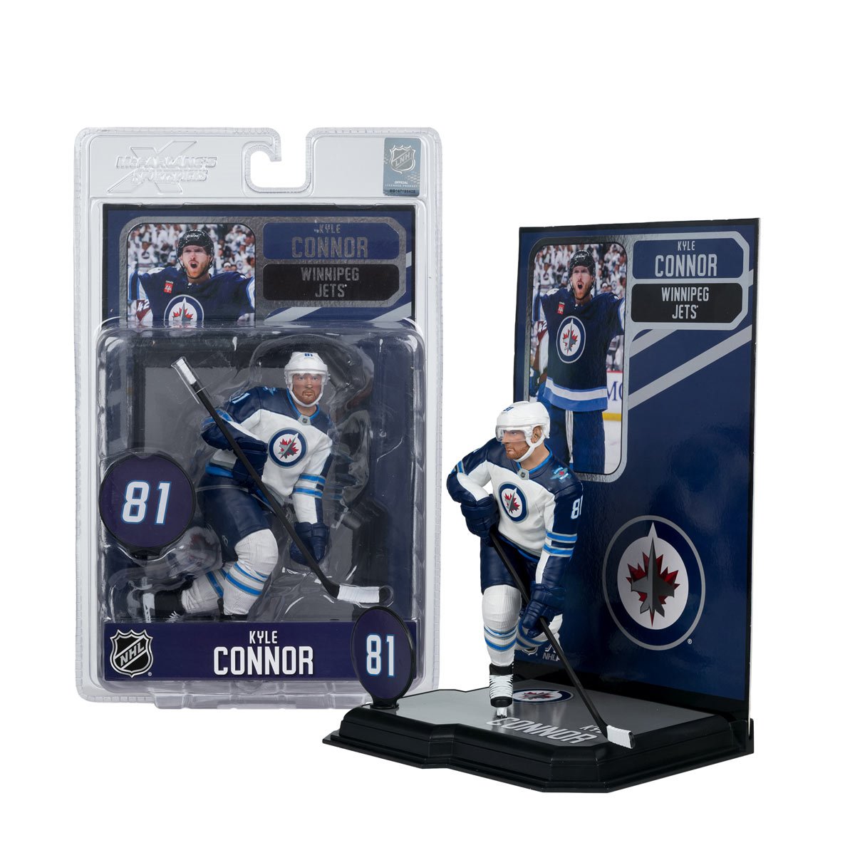 NHL SportsPicks Winnipeg Jets Kyle Connor 7-Inch Posed Figure - Image 7