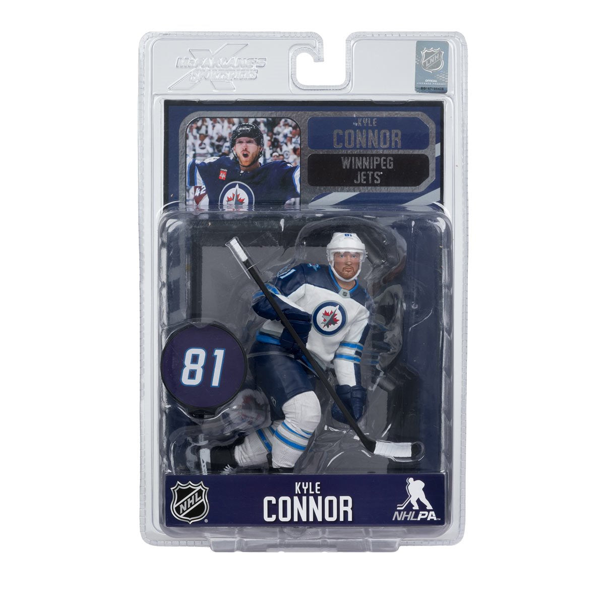 NHL SportsPicks Winnipeg Jets Kyle Connor 7-Inch Posed Figure - Image 8