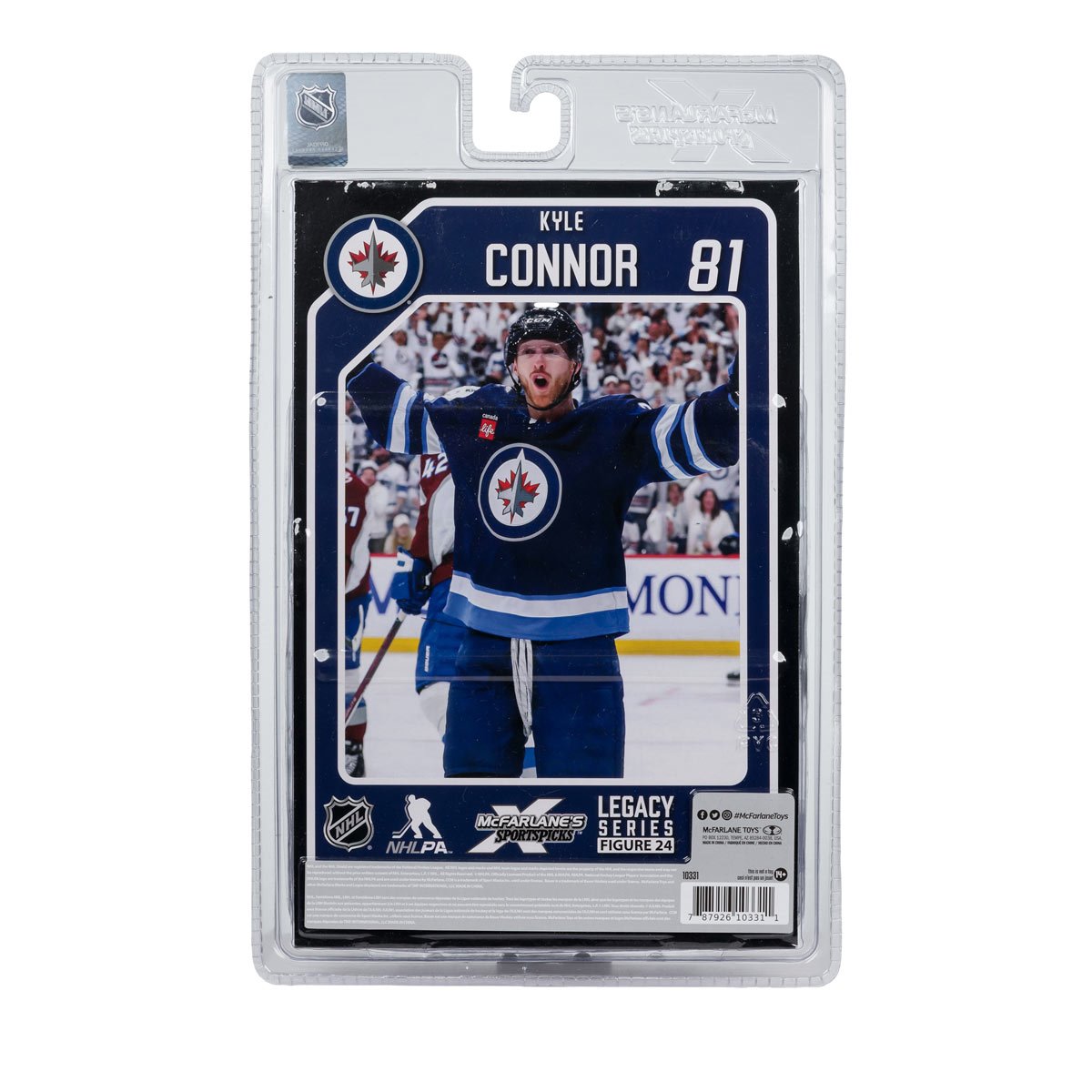 NHL SportsPicks Winnipeg Jets Kyle Connor 7-Inch Posed Figure - Image 9