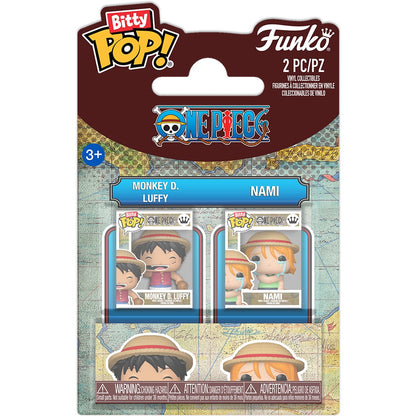 One Piece Monkey D. Luffy and Nami Funko Bitty Pop! Mini-Figure 2-Pack - Image 5
