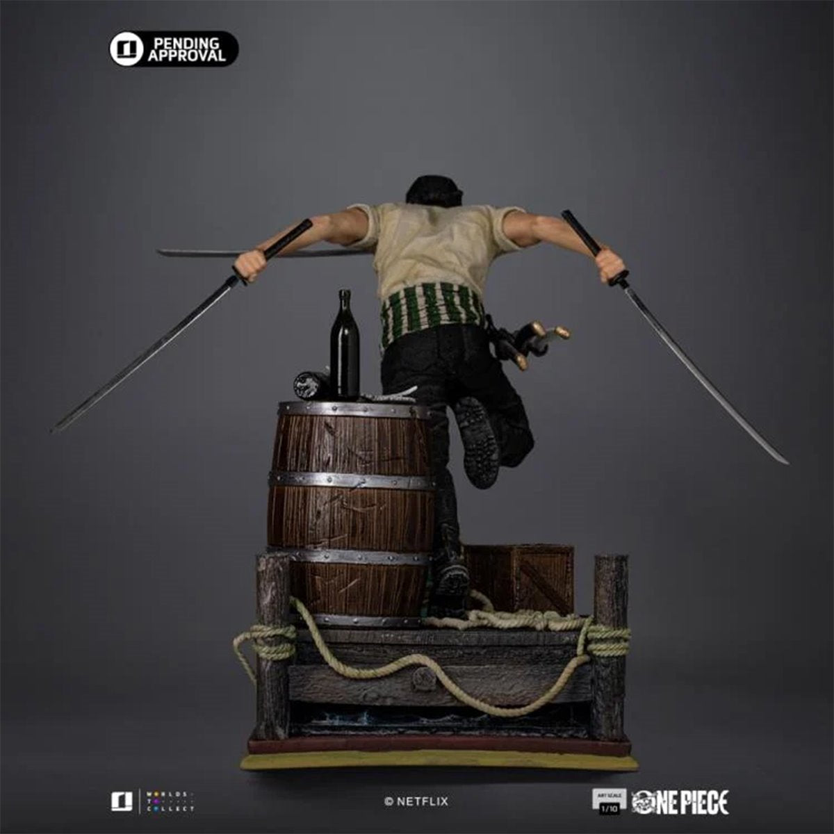 One Piece Netflix Roronoa Zoro 1:10 Art Scale Limited Edition Statue - Image 4