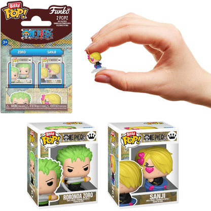 One Piece Roronoa Zoro and Sanji Funko Bitty Pop! Mini-Figure 2-Pack
