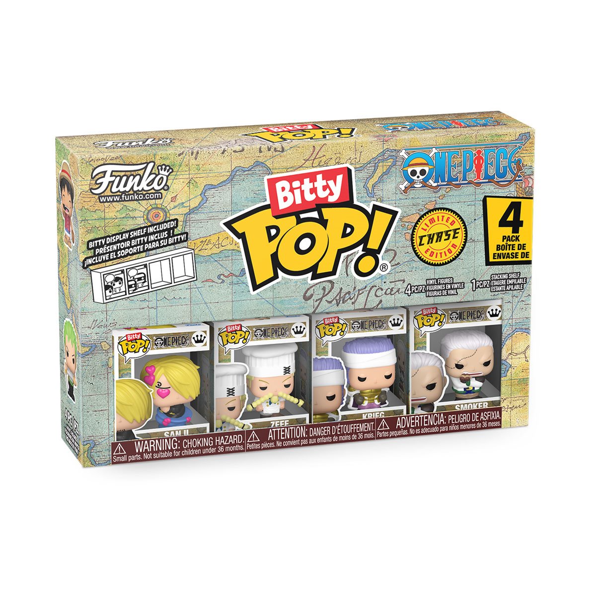 One Piece Sanji Funko Bitty Pop! Mini-Figure 4-Pack - Image 2