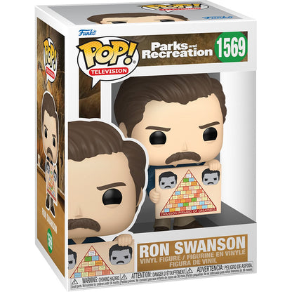 Parks and Recreation 15th Anniversary Ron Swanson with Swanson Pyramid of Greatness Funko Pop! Vinyl Figure #1569 - Image 4