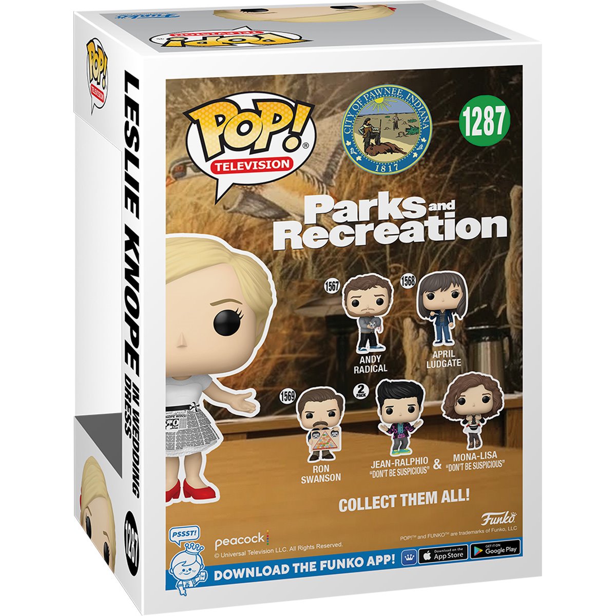 Parks and Recreation Leslie Knope in Wedding Dress Funko Pop! Vinyl Figure #1287 - Image 3