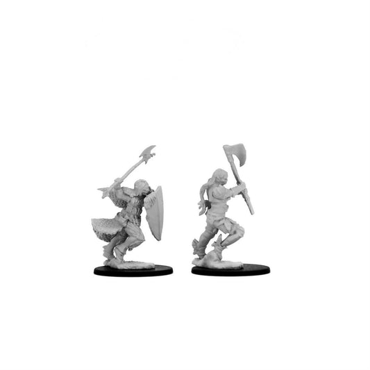 Pathfinder Battles Deep Cuts: Half-Orc Female Barbarian Mini-Figure 2-Pack - Image 2