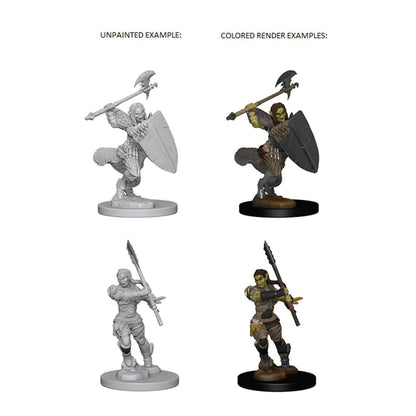 Pathfinder Battles Deep Cuts: Half-Orc Female Barbarian Mini-Figure 2-Pack - Image 4