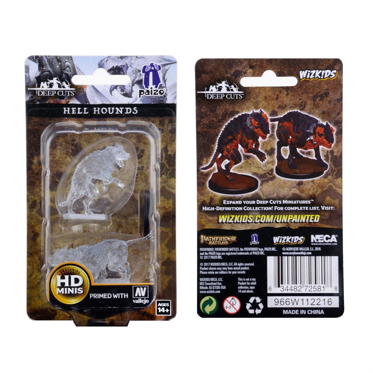 Pathfinder Battles Deep Cuts: Hell Hounds Mini-Figure 2-Pack - Image 3
