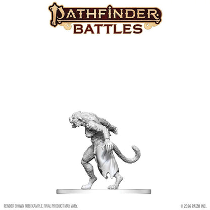 Pathfinder Battles Deep Cuts: Weretiger Mini-Figure - Image 3