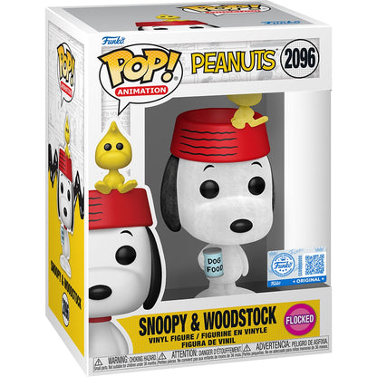 Peanuts Snoopy & Woodstock Flocked Funko Pop! Vinyl Figure #2096