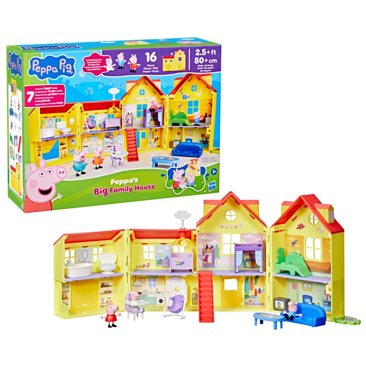 Peppa Pig Peppa's Big Family House Playset - Image 5