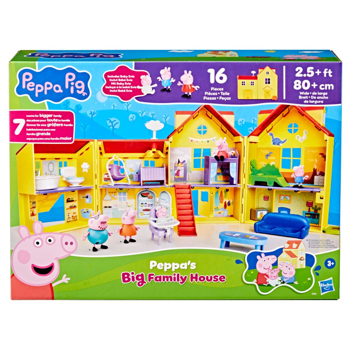 Peppa Pig Peppa's Big Family House Playset - Image 6