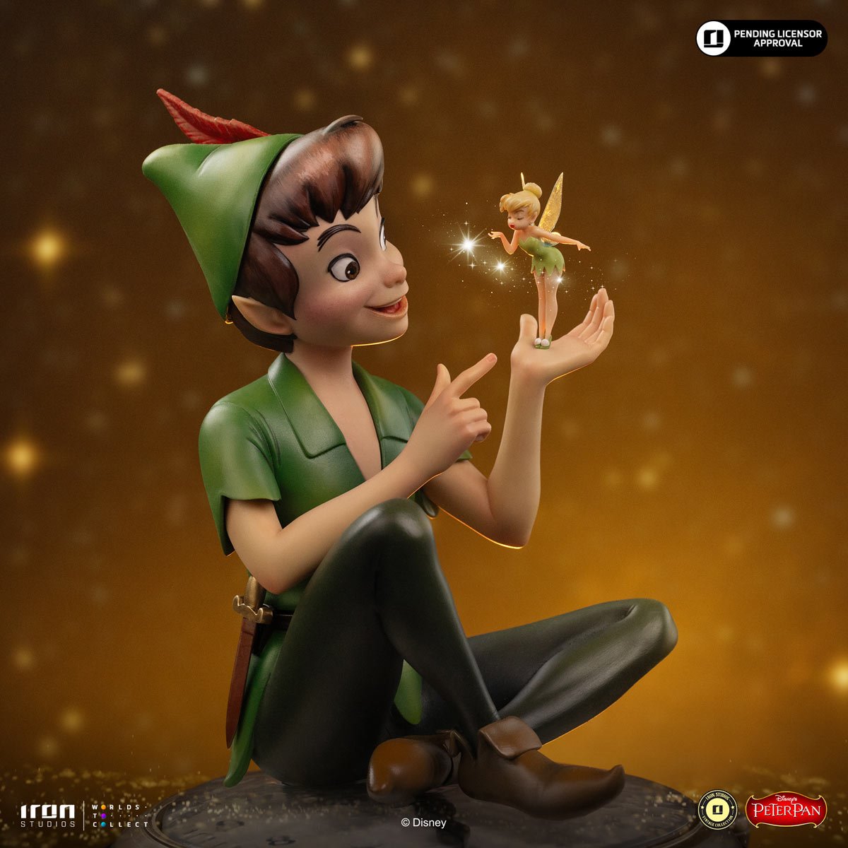Peter Pan & Tinker Bell Disney Classics Vintage Collection Limited Edition Statue - Image 3