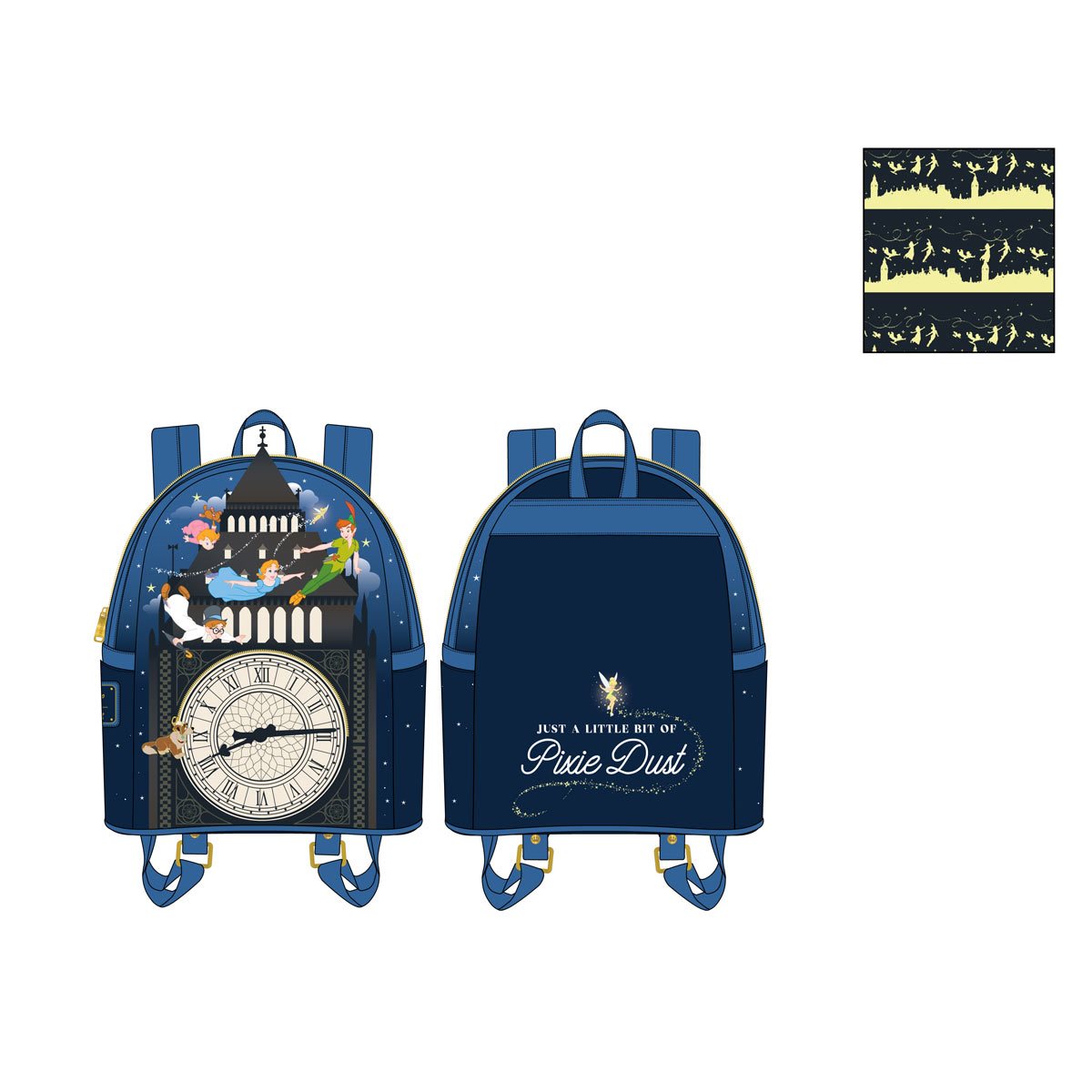 Peter Pan Glow-in-the-Dark Tower Mini-Backpack - Image 2