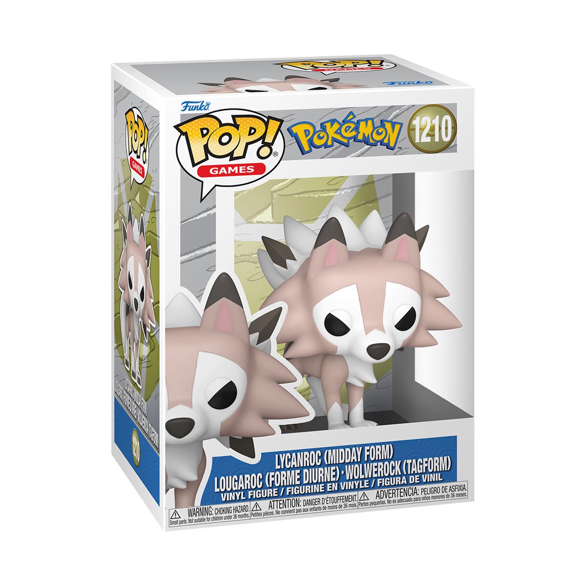 Pokemon Lycanroc (Midday Form) Funko Pop! Vinyl Figure #1210 - Image 3