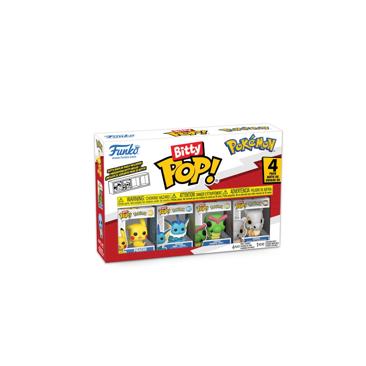 Pokemon Pikachu Funko Bitty Pop! Mini-Figure 4-Pack - Image 2