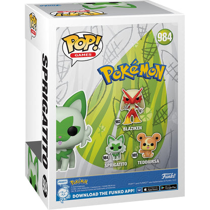 Pokemon Sprigatito Funko Pop! Vinyl Figure #984 - Image 3