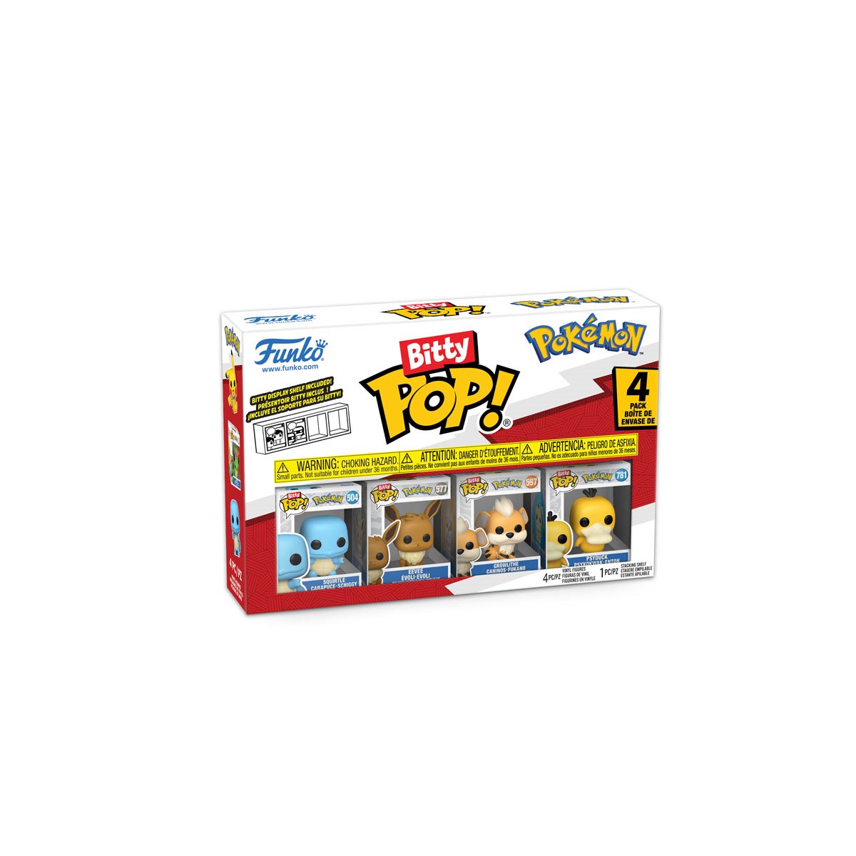 Pokemon Squirtle Funko Bitty Pop! Mini-Figure 4-Pack - Image 2
