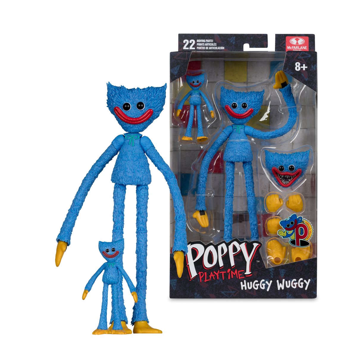 Poppy Playtime Wave 2 Huggy Wuggy Classic 7-Inch Scale Action Figure - Image 7