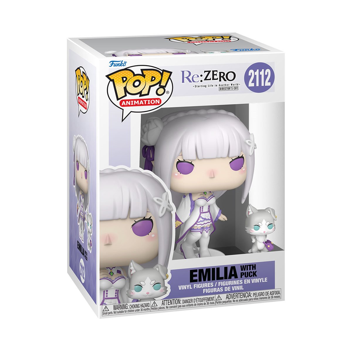 RE: Zero - Starting Life in Another World Emilia with Puck Funko Pop! Vinyl Figure and Buddy #2112