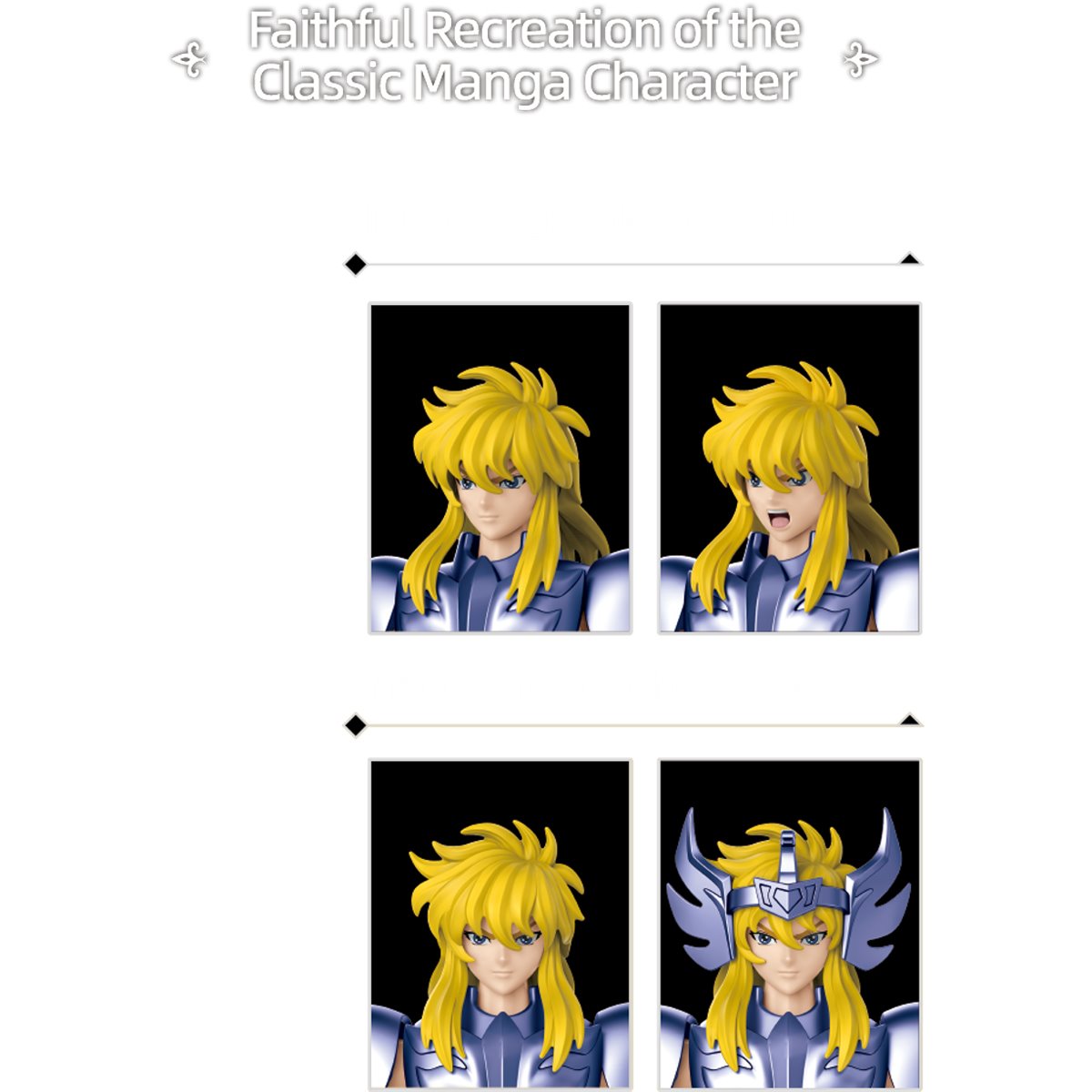 Saint Seiya Champion Class Cygnus Hyoga CC07 Blokees Model Kit - Image 4