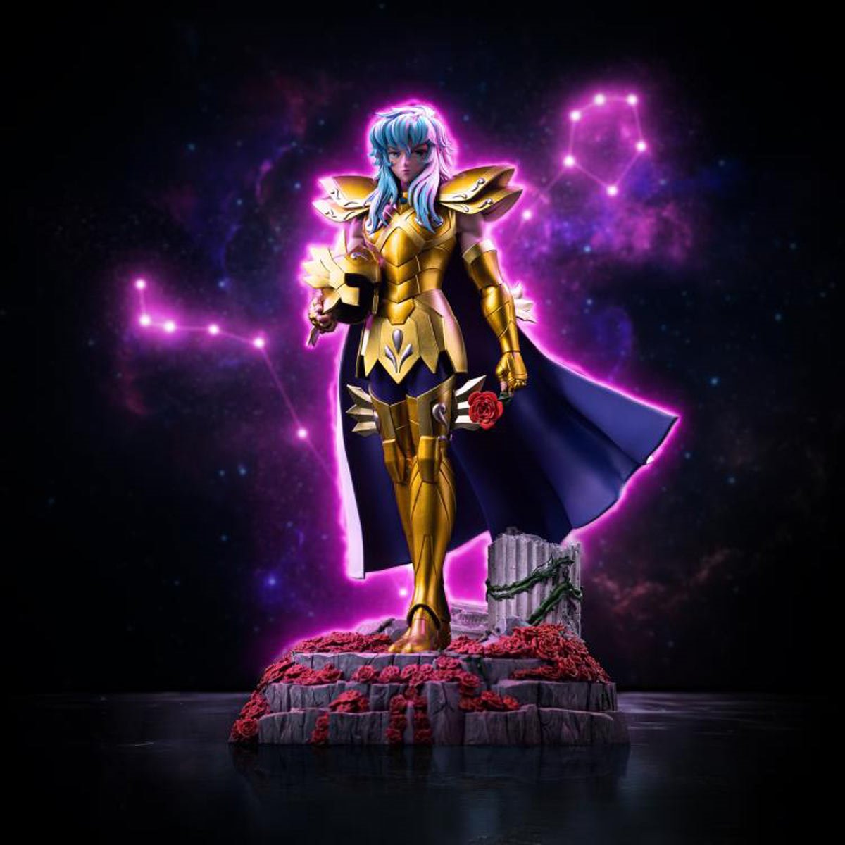 Saint Seiya Pisces Aphrodite 1:10 Art Scale Limited Edition Statue - Image 3
