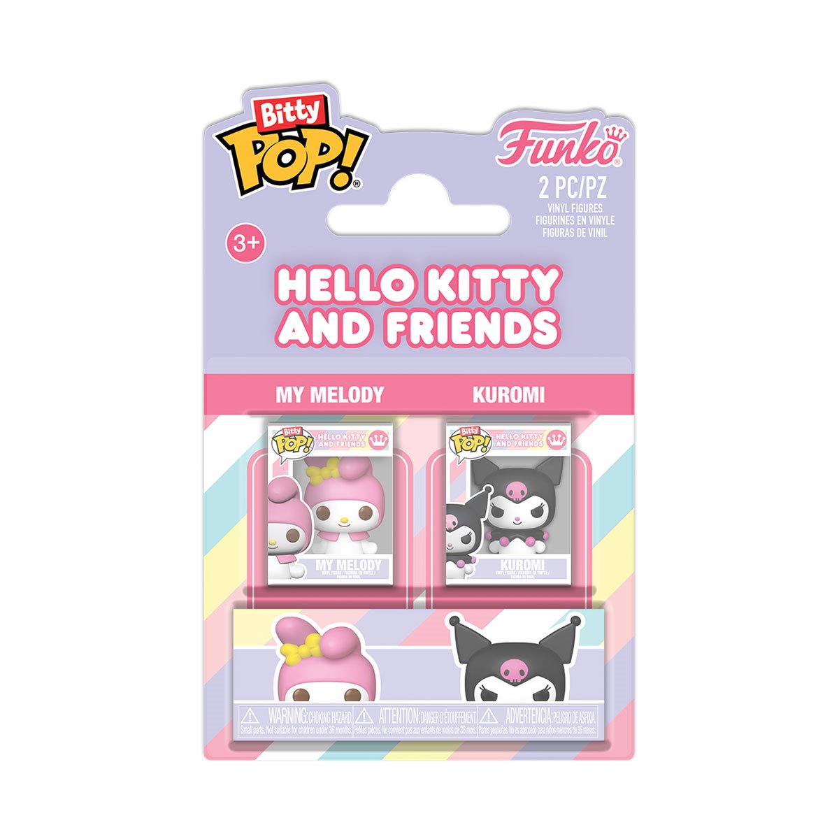 Sanrio My Melody and Kuromi Funko Bitty Pop! Mini-Figure 2-Pack - Image 6