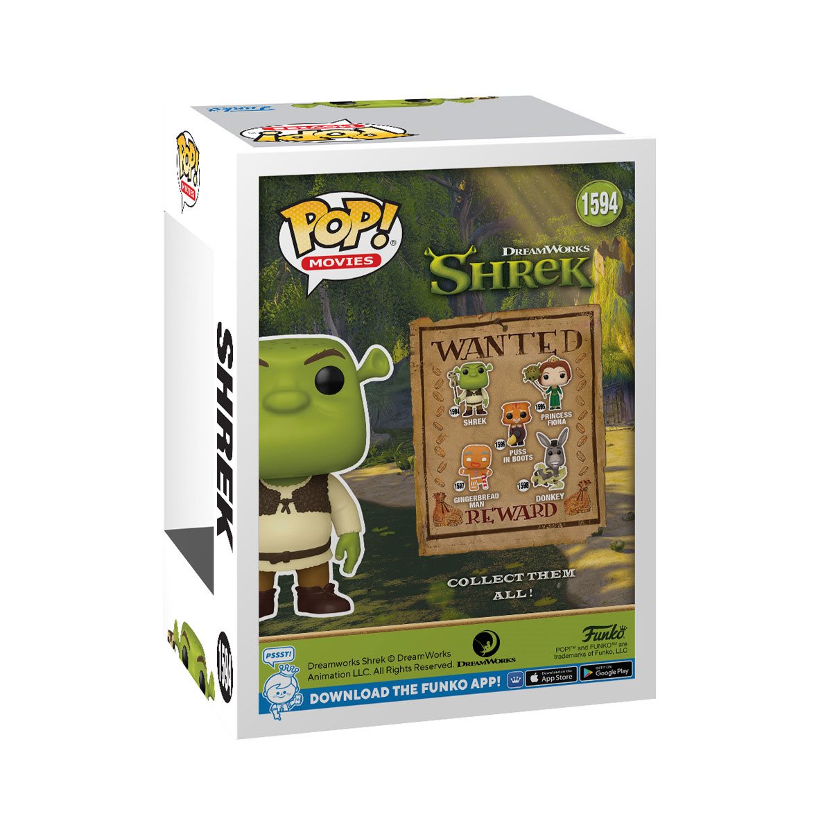 Shrek DreamWorks 30th Anniversary Shrek with Snake Balloon Funko Pop! Vinyl Figure #1594 - Image 3