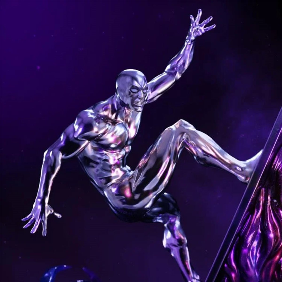 Silver Surfer The Infinity Gauntlet Battle Diorama Series 1:10 Art Scale Limited Edition Statue - Image 6