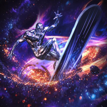 Silver Surfer The Infinity Gauntlet Battle Diorama Series 1:10 Art Scale Limited Edition Statue - Image 7
