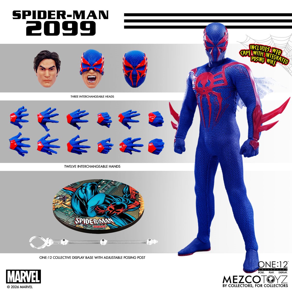 Spider-Man 2099 One:12 Collective Action Figure - ReRun - Image 2