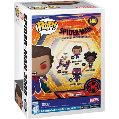 Spider-Man: Across The Spider-Verse Spider-Man 2099 Unmasked Funko Pop! Vinyl Figure #1409 - Image 3