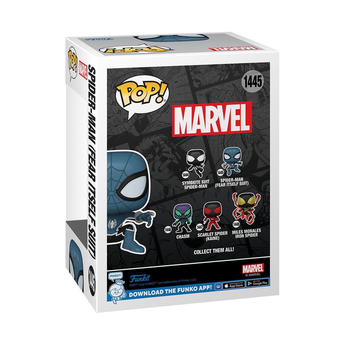 Spider-Man Comics Spider-Man (Fear Itself Suit) Glow-in-the-Dark Funko Pop! Vinyl Figure #1445 - Image 5