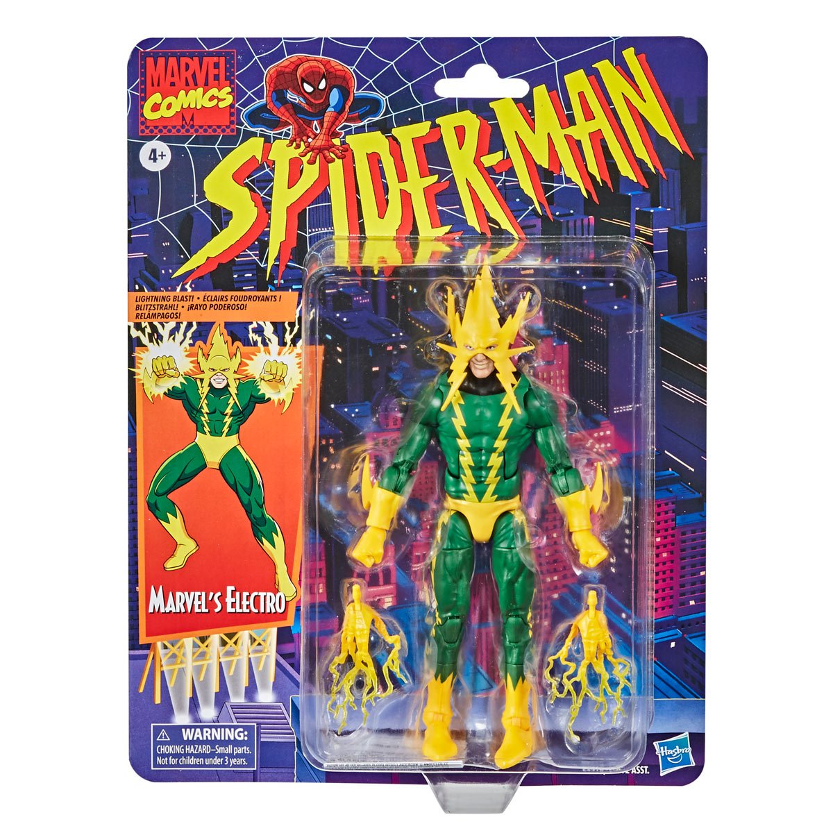 Spider-Man Retro Marvel Legends Electro 6-Inch Action Figure - Image 5