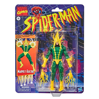 Spider-Man Retro Marvel Legends Electro 6-Inch Action Figure - Image 5