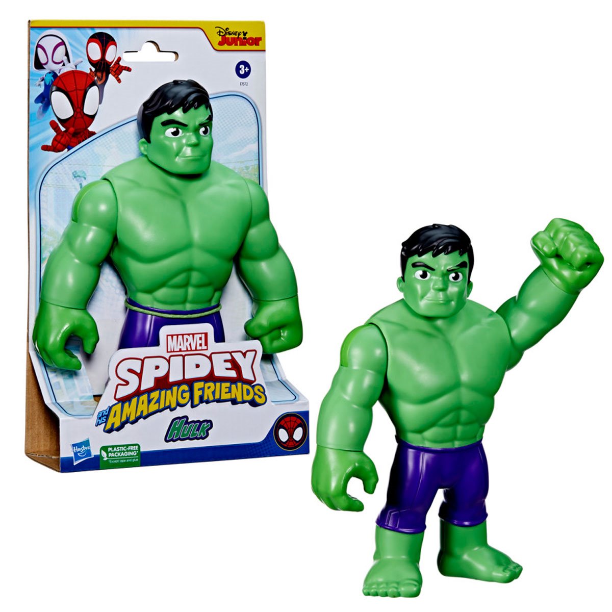 Spidey and His Amazing Friends Supersized Hulk 9-inch Action Figure - Image 3
