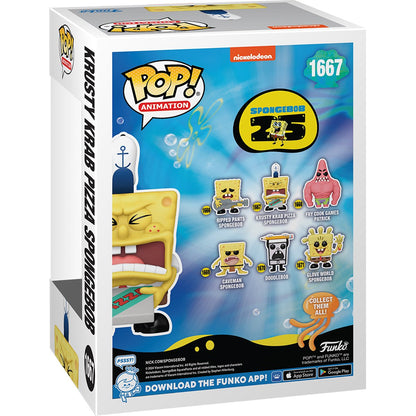 SpongeBob SquarePants 25th Anniversary Krusty Krab Pizza SpongeBob Funko Pop! Vinyl Figure #1667 - Image 3