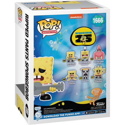SpongeBob SquarePants 25th Anniversary Ripped Pants SpongeBob Funko Pop! Vinyl Figure #1666 - Image 3