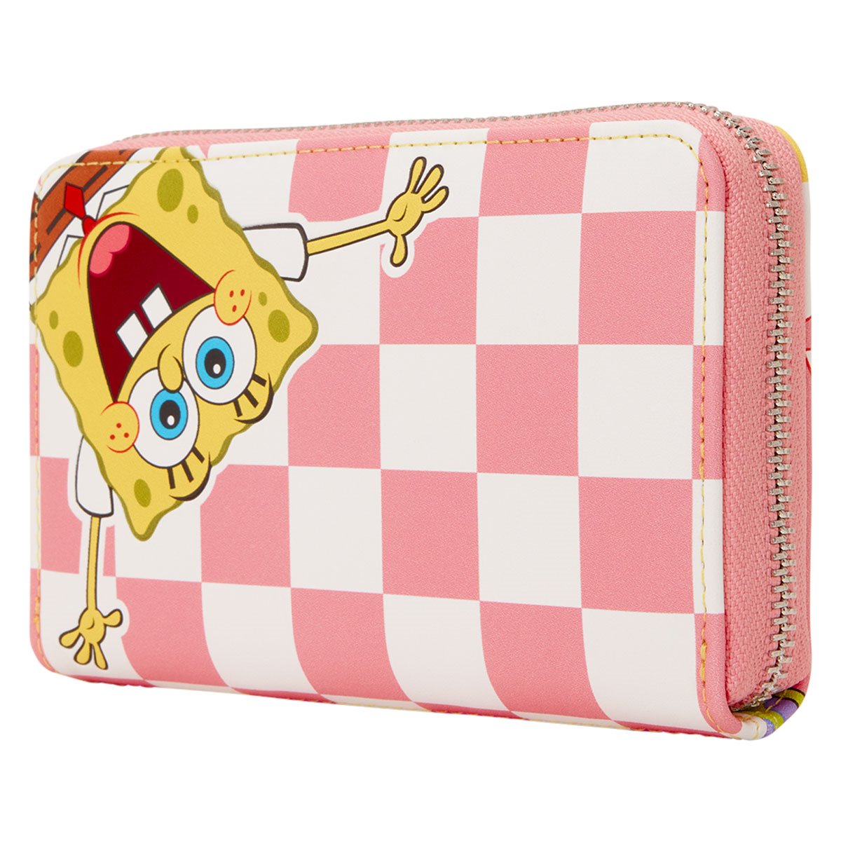 SpongeBob SquarePants and Patrick Star Checkered Zip-Around Wallet - Image 2