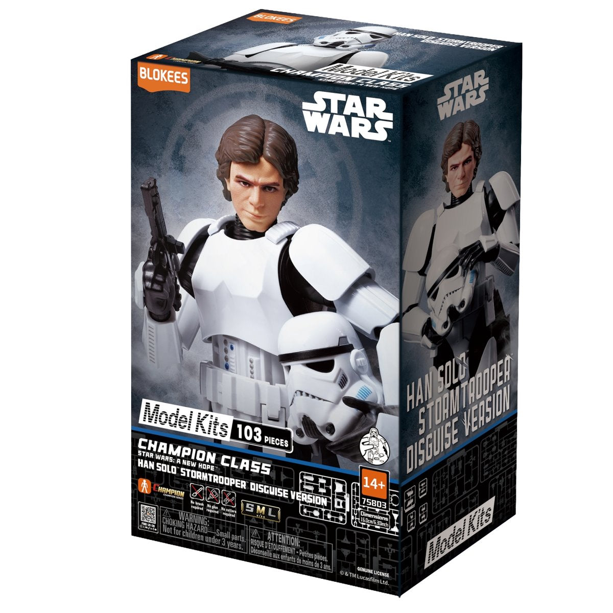 Star Wars: A New Hope Han Solo Stormtrooper Disguise Version Blokees Model Kit - Image 4