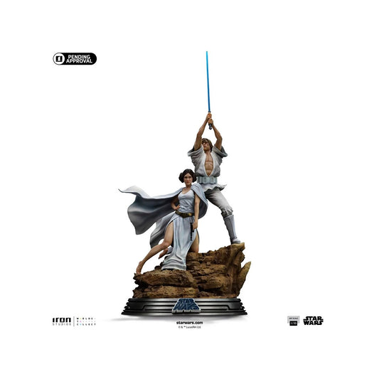 Star Wars: A New Hope Luke and Leia Deluxe 1:10 Art Scale Limited Edition Statue - Image 2