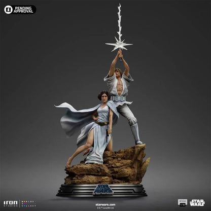 Star Wars: A New Hope Luke and Leia Deluxe 1:10 Art Scale Limited Edition Statue - Image 3