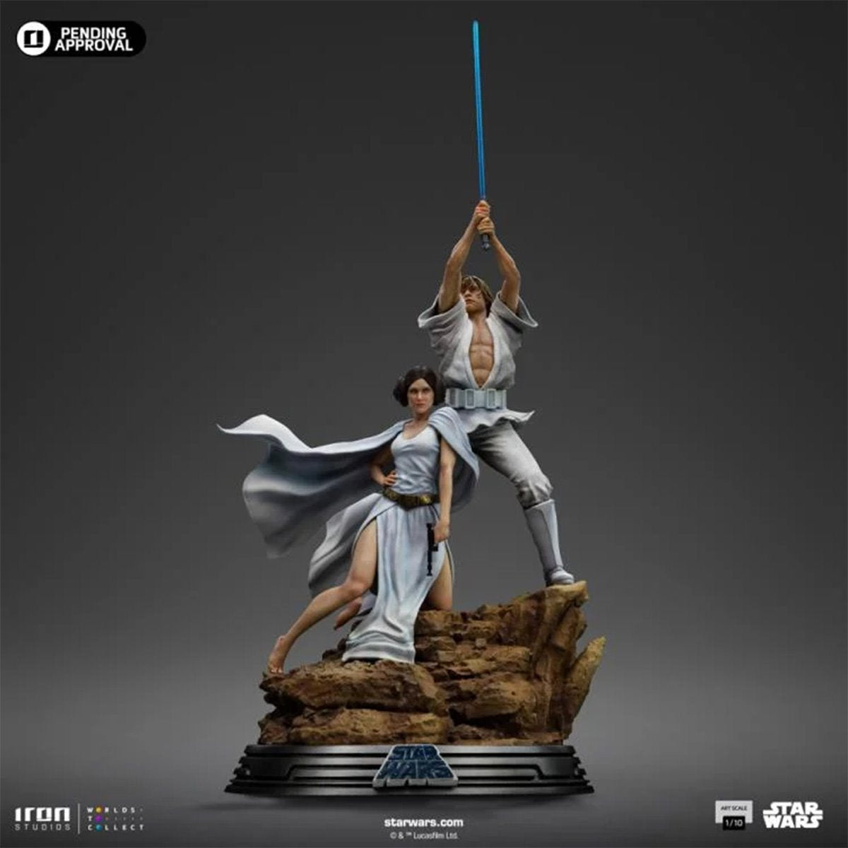 Star Wars: A New Hope Luke and Leia Deluxe 1:10 Art Scale Limited Edition Statue - Image 4