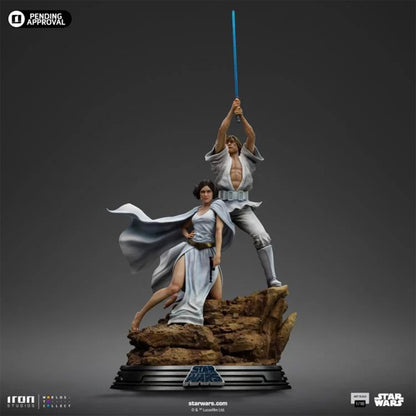 Star Wars: A New Hope Luke and Leia Deluxe 1:10 Art Scale Limited Edition Statue - Image 4