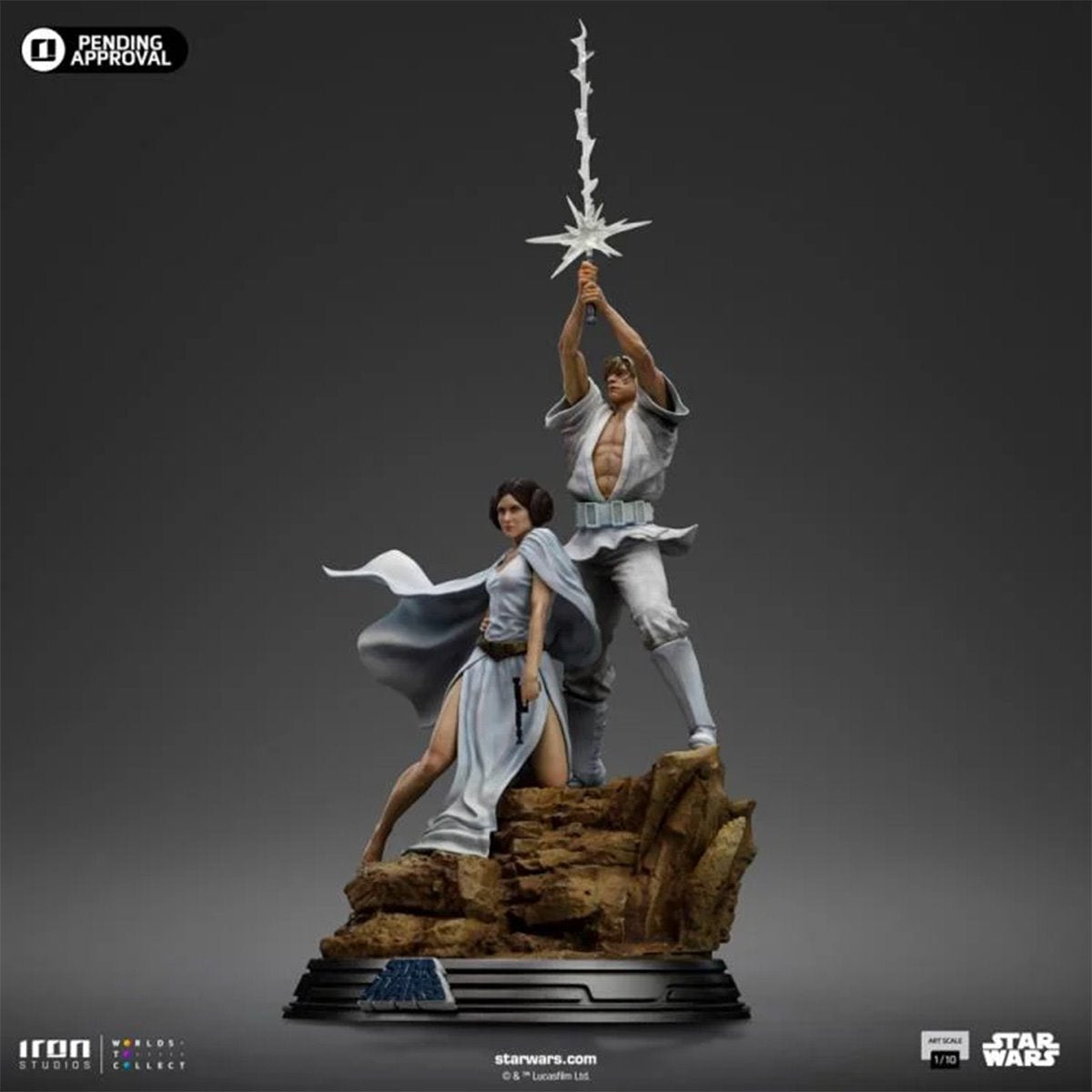Star Wars: A New Hope Luke and Leia Deluxe 1:10 Art Scale Limited Edition Statue - Image 5