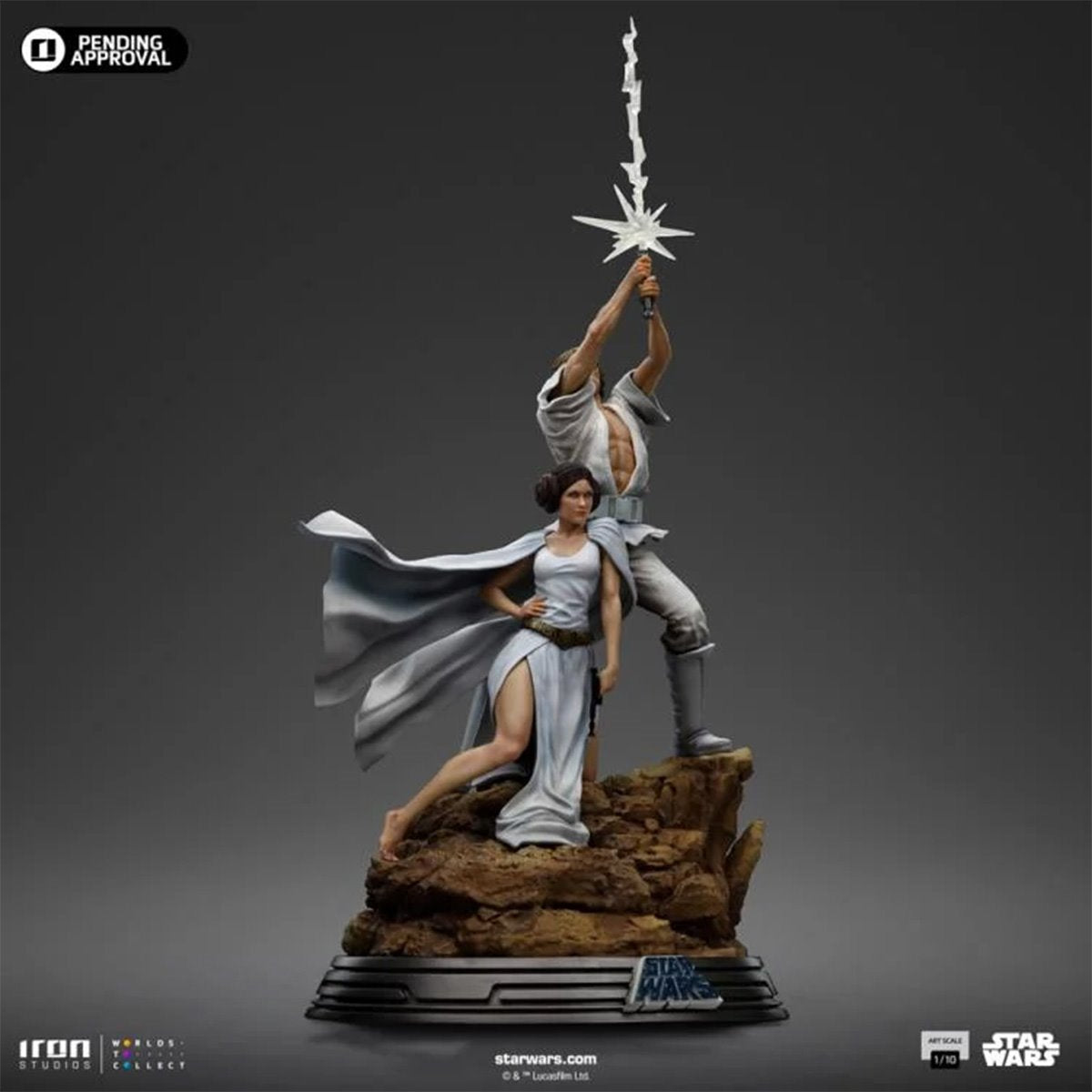 Star Wars: A New Hope Luke and Leia Deluxe 1:10 Art Scale Limited Edition Statue - Image 6