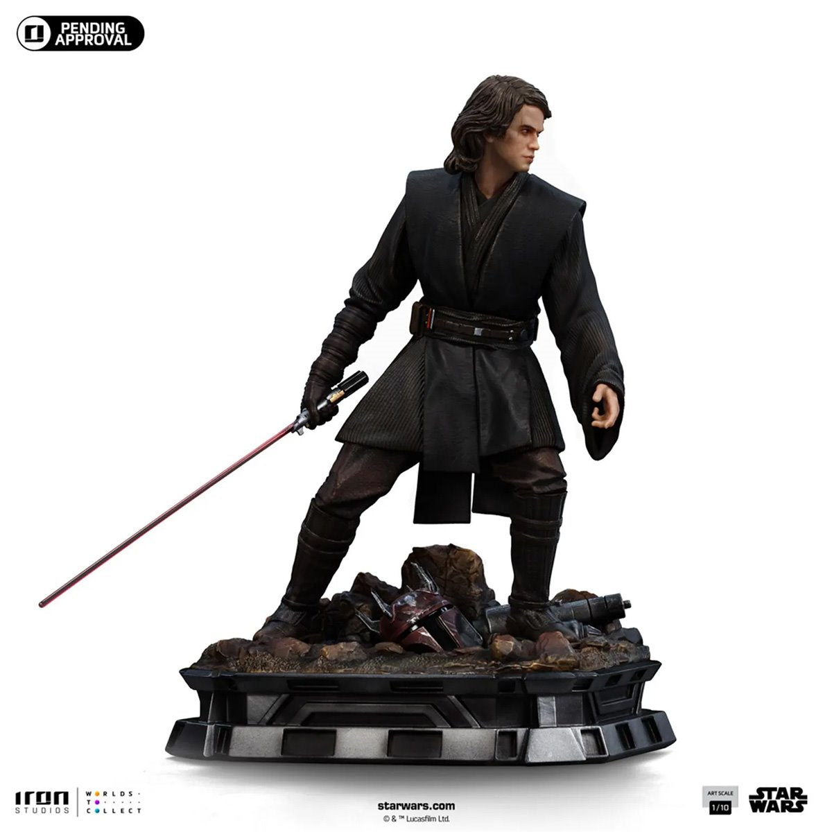 Star Wars: Ahsoka Anakin Skywalker Jedi Knight Version 1:10 Art Scale Limited Edition Statue - Image 2