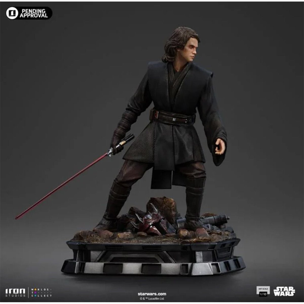 Star Wars: Ahsoka Anakin Skywalker Jedi Knight Version 1:10 Art Scale Limited Edition Statue - Image 4