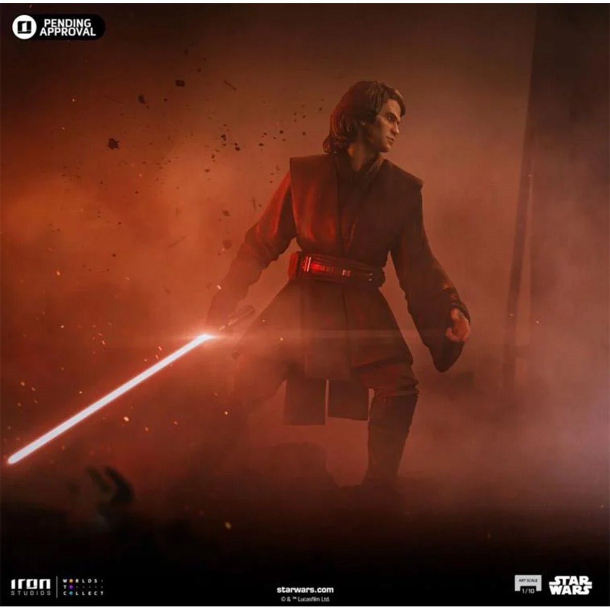 Star Wars: Ahsoka Anakin Skywalker Jedi Knight Version 1:10 Art Scale Limited Edition Statue - Image 6