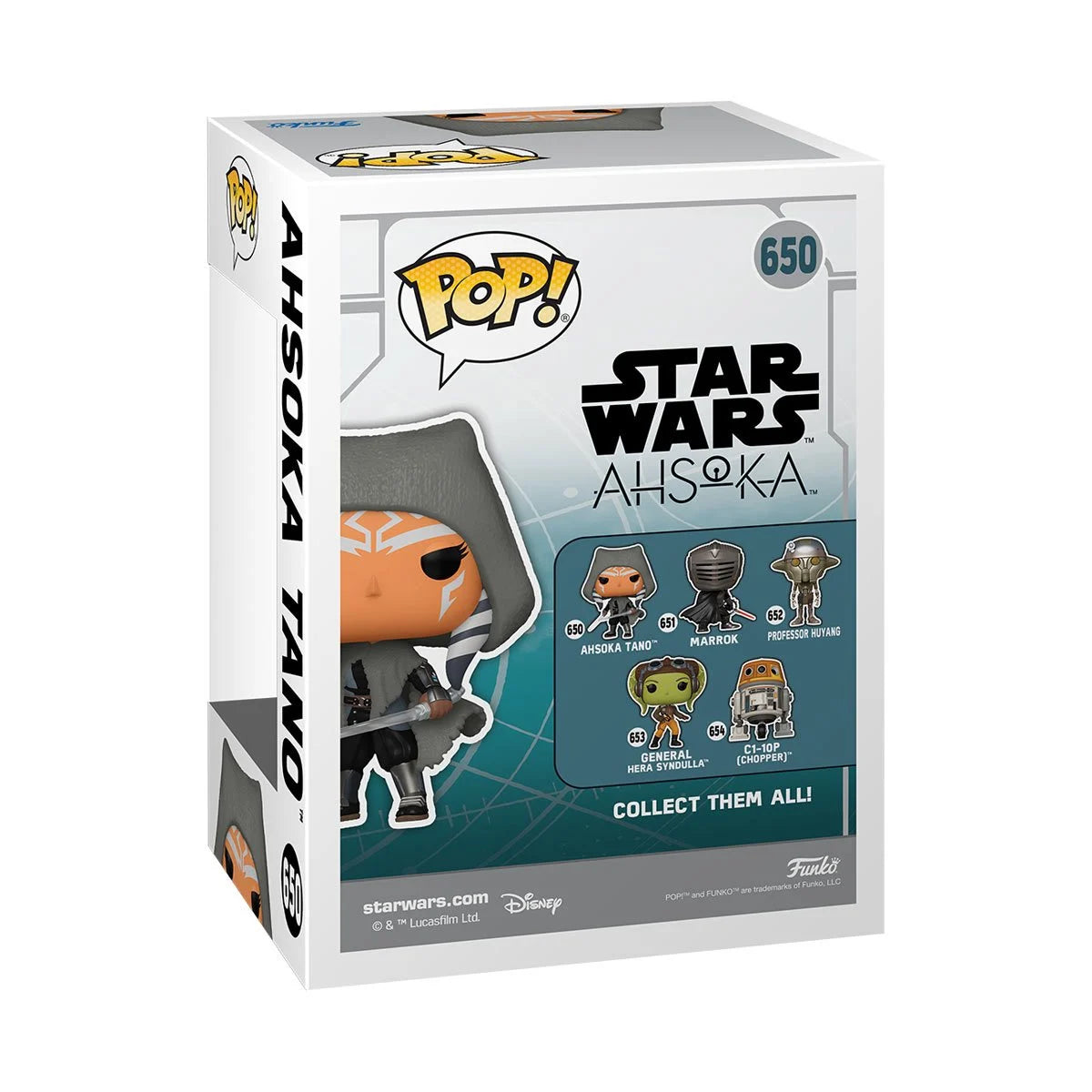 Star Wars: Ahsoka Tano Funko Pop! Vinyl Figure #650 - Image 3